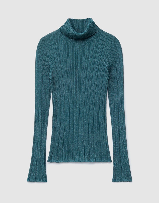 & Other Stories - Rib-Knit Lurex Turtleneck