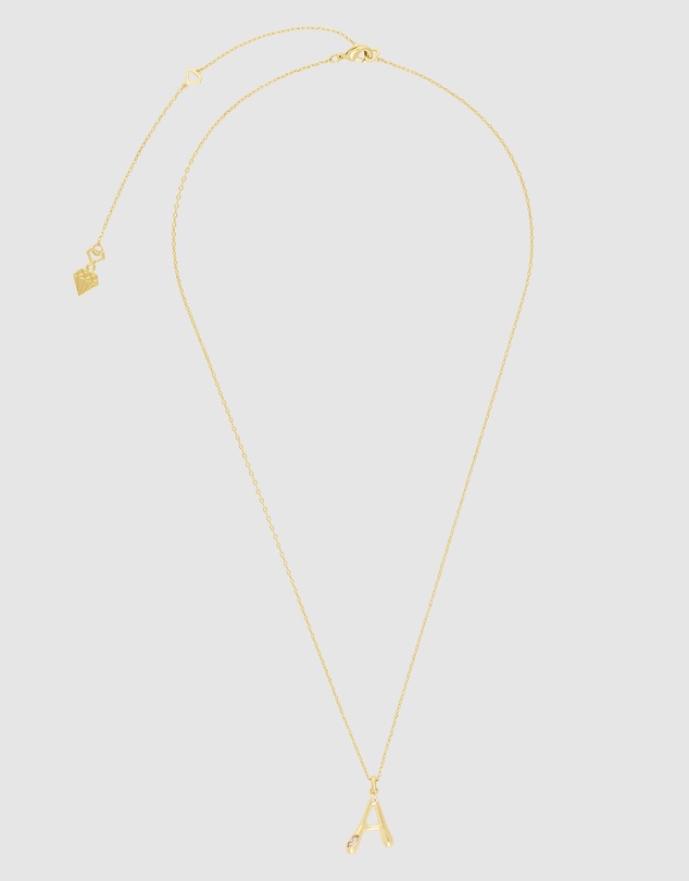 Wanderlust + Co - Alphabet Bubble Pendant Necklace - Letter A