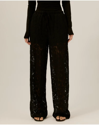 Tussah - Skylar Wide Leg Lace Pants