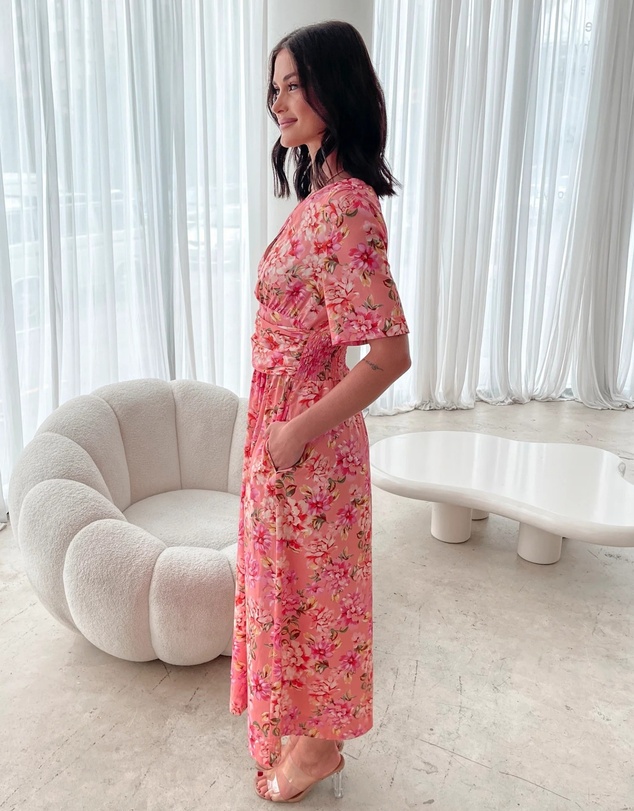 Esther & Co - Tivona Dress - Peach Blossom