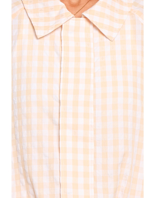Petal & Pup - Bevin Lightweight Bomber Jacket - Peach Gingham