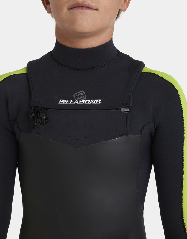 Billabong Kids - Boys 8 to 16 3/2mm Oscillator Chest Zip Steamer Wetsuit