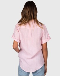 CAMIXA - FEBE Short Sleeve Linen shirt
