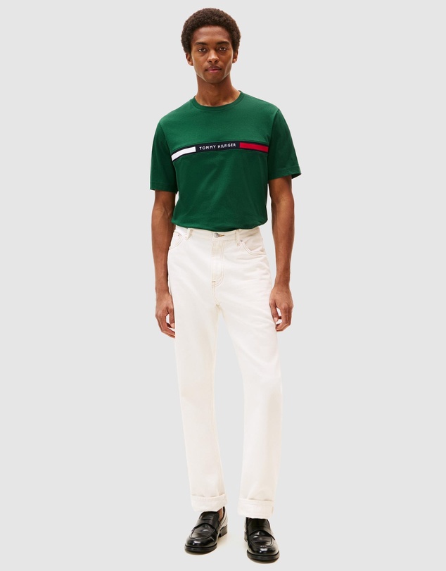 Tommy Hilfiger - Crew Neck Logo Panel T-Shirt