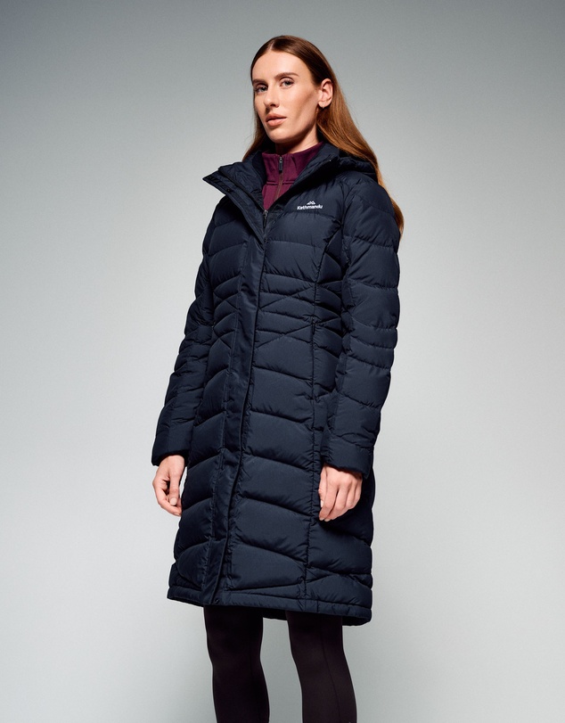 Kathmandu - Winterburn Down Puffer 600 Fill Longline Warm Winter Coat