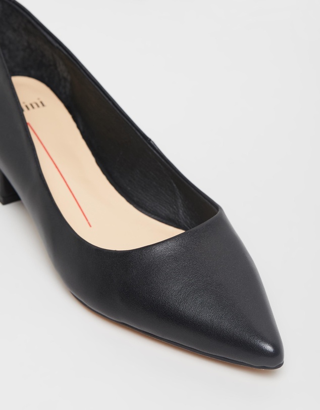 Mollini - Thego Mo Leather Pointed Toe Block Heels