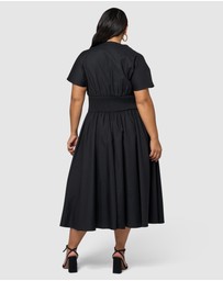Something 4 Olivia - Octavia Zip Front Midi Dress