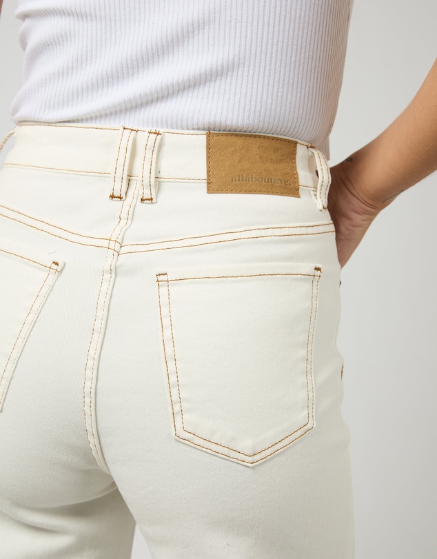 All About Eve - Charlie High Rise Wide Leg Jean Vintage White
