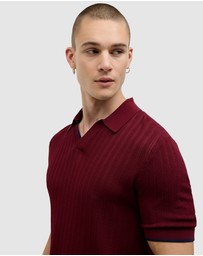 Politix - Anderson Stripe Texture Knit Polo