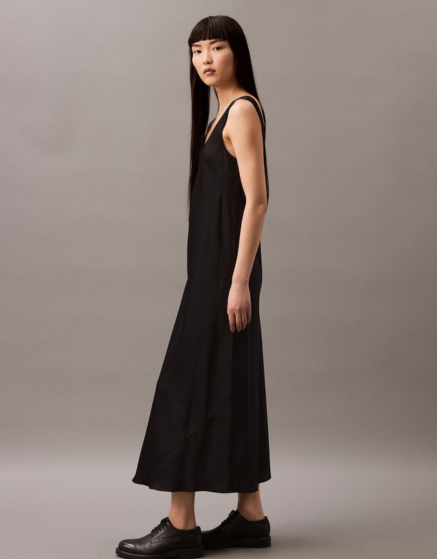 Calvin Klein - Satin Midi Slip Dress