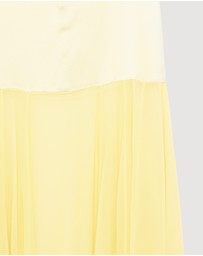 Revibe - Repaired Shona Joy Moraya Dropped Waist Maxi Dress - AU 8