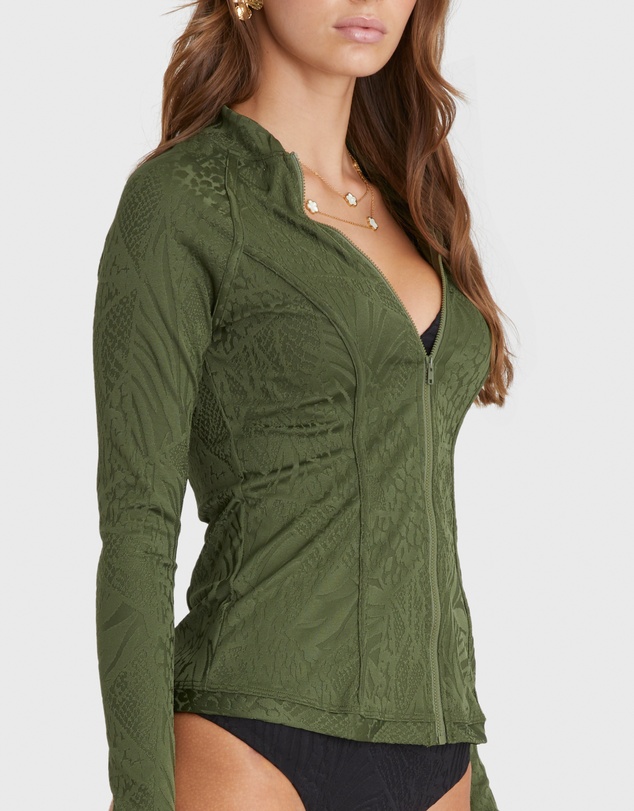 Aqua Blu Australia - Olive Lyla Rash Guard