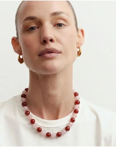 Reliquia Jewellery - The Toga Necklace Red and Pink