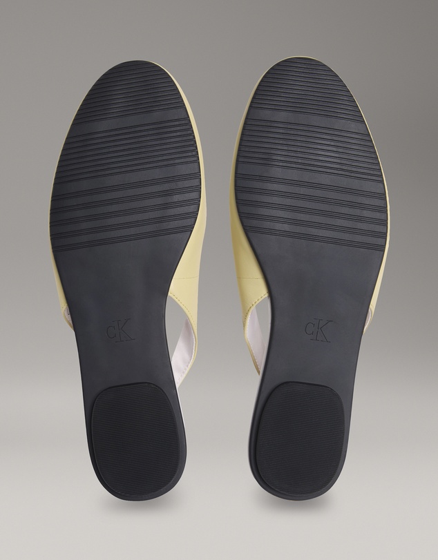 Calvin Klein - Leather Slingback Ballerinas