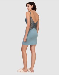 Oh!Zuza - V Neck Viscose & Lace Chemise
