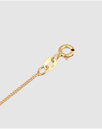 Elli Jewelry - Necklace Heart Cut-Out Design 925 Sterling Silver Gold-Plated