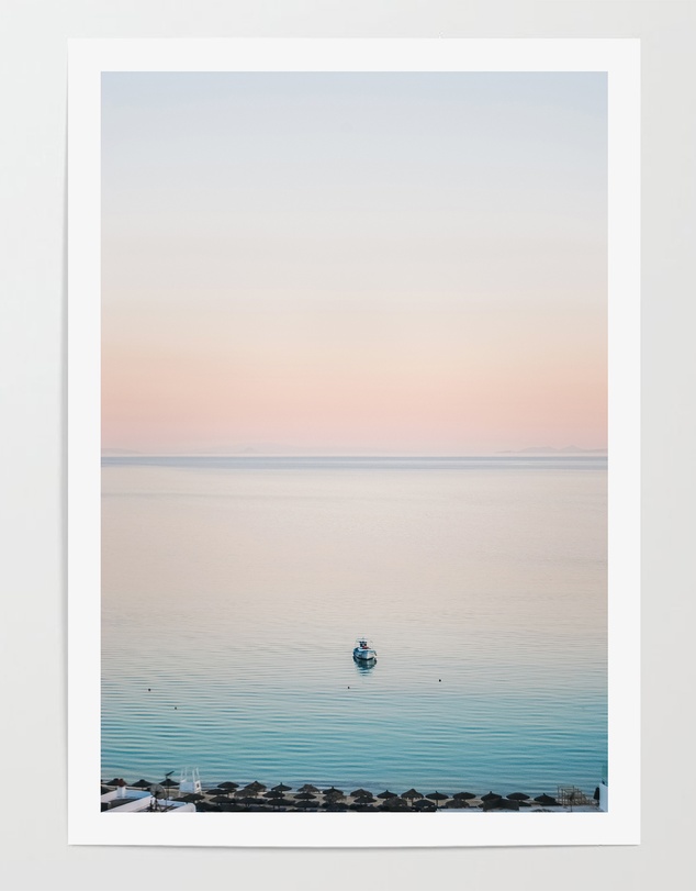 LEGGERA - Drifting in a Mykonos Sunset Print