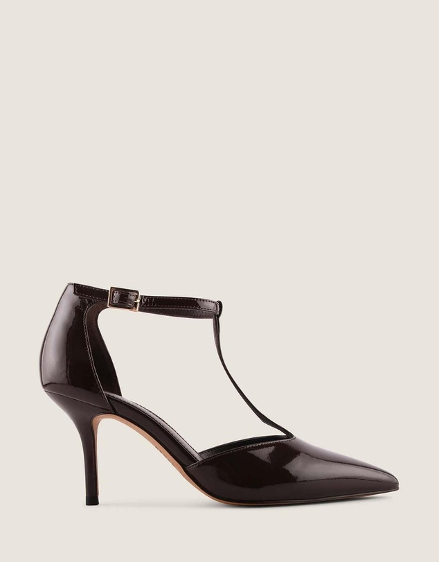 Shelly Shen - Maven High Heels Brown Patent