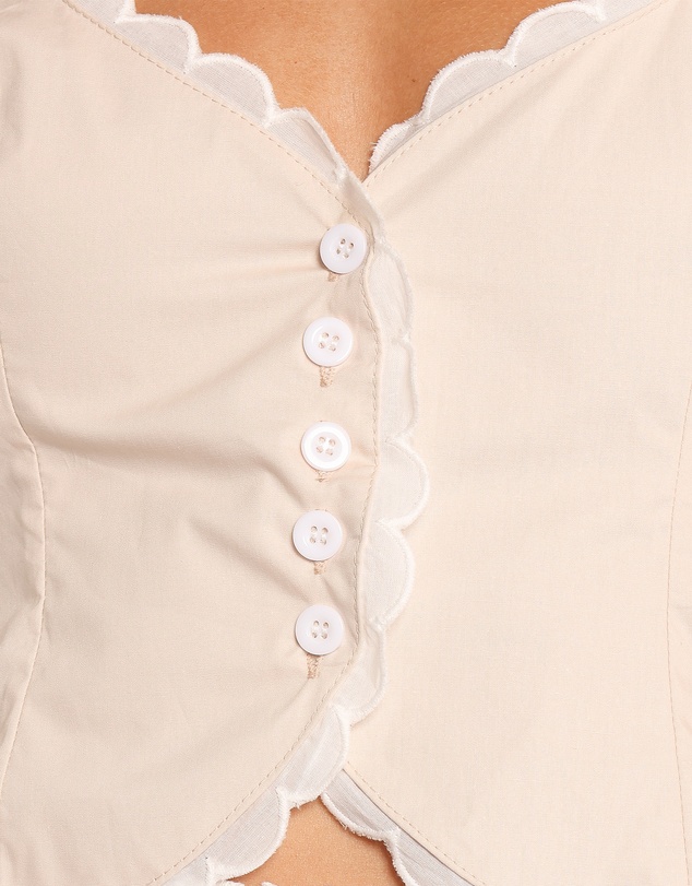 Petal & Pup - Nolette Top - Cream White