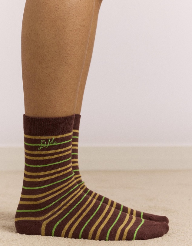 Damson Madder - Multi Stripe Socks