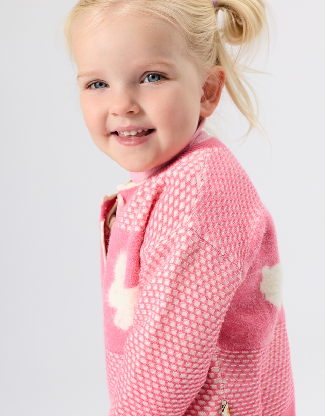 Goldie + Ace - Bunny Knit Cardigan - Babies-Kids