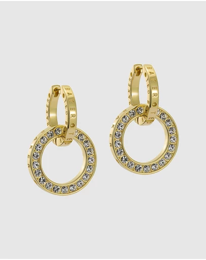 Ted Baker - Lina Double Link Crystal Drop Earrings