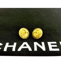 Pre-Loved by Azura Reborn - Pre-Loved CC Gold Plated Clip On Earrings