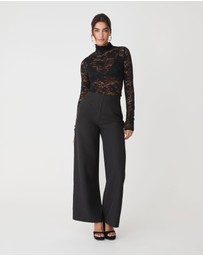 Forcast - Torin Lace Turtleneck Top