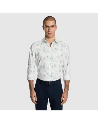 yd. - Catalunya Slim Floral Shirt