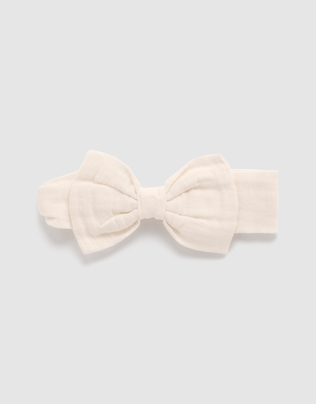 Purebaby - Bow Headband-Kids-Babies