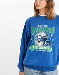 Vintage by The Real Deal - Pre Loved - Vintage 1988 NFL Seattle Seahawks Sweatshirt