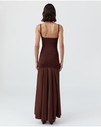 St. Agni - Sheer Silk Circle Hem Dress