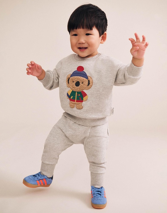 Huxbaby - 5 Pocket Grey Trackpants - Babies