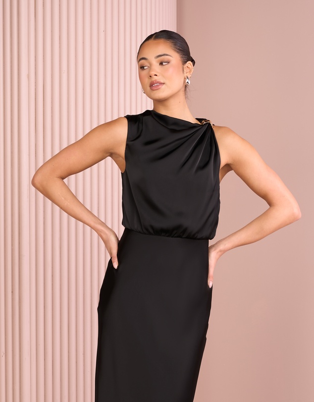 Azzurielle - Deedee Blouson Maxi Dress