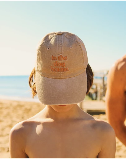 Skwosh - Kids Dog House Cotton Cap in Brown