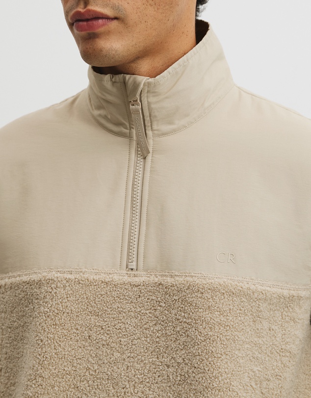 Country Road - Sherpa Half Zip Sweat