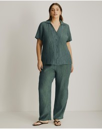 Atmos&Here Curvy - Calista Plisse Shirt