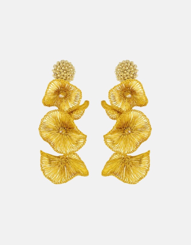 Stephanie Browne - Golden Poppy Earrings