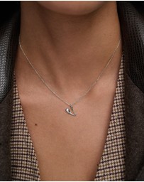 PDPAOLA - Initial 2026 V Silver Pendant Necklace