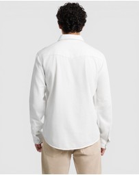 GUESS - GUESS JEANS Eco Slim Long Sleeve Denim Twill Shirt
