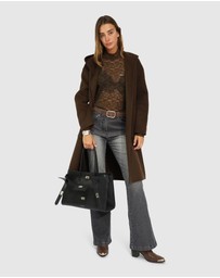 Belle & Bloom - Walk This Way Wool Blend Oversized Coat