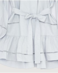 Revibe - Repaired Shona Joy Tommy Balloon Sleeve Mini Dress - AU 6