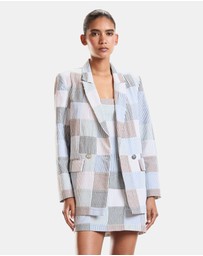 Cynthia Rowley - Seersucker Madras Blazer