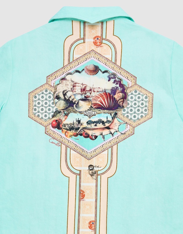 Camilla - SS Cabana Shirt - Kids-Teens