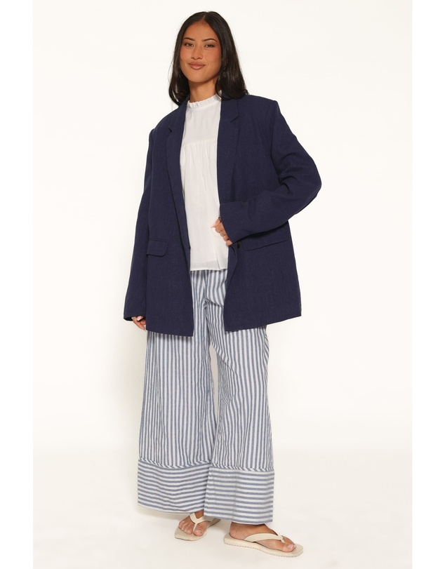Petal & Pup - Rhodes Oversized Blazer - Navy Blue