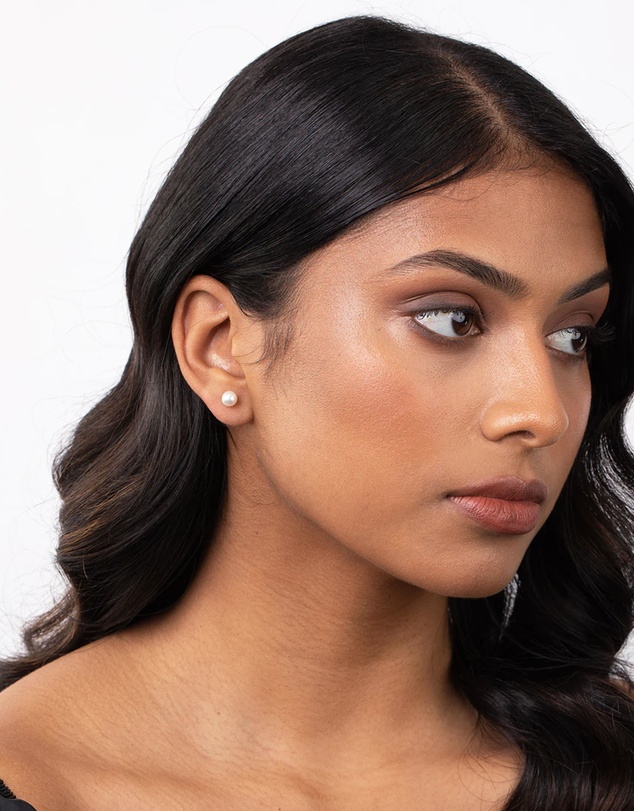 Lovisa - Pearlise Cubic Zirconia Stud Earrings Duo