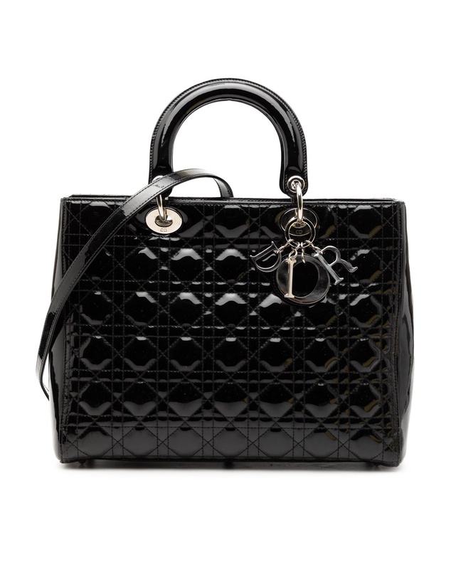 Pre-Loved by Azura Reborn - Pre-Loved Large Patent Cannage Lady Dior
