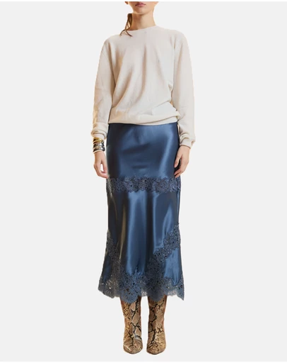 Cynthia Rowley - Satin Lace Skirt