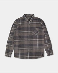 Quiksilver - Mens Scribe Plaid Long Sleeve Shirt