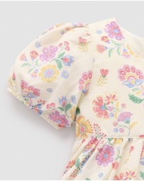 Purebaby - Linen Blend Dress -Kids-Babies